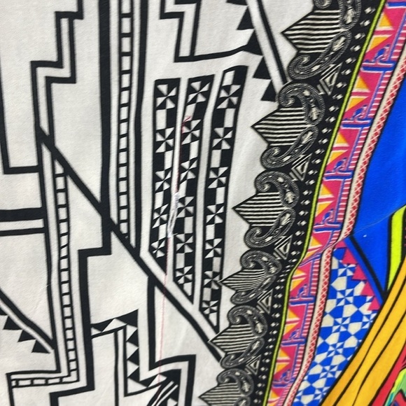 Flying Tomato Women's Aztec Print Cold Shoulder Tunic Top Mini Dress Sz M - Picture 10 of 12